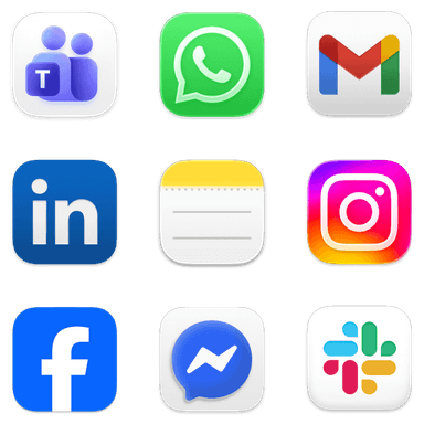 Nosinė visose iOS programose